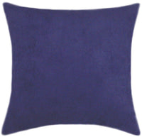 Blue Suede Solid Color Indoor Pillow