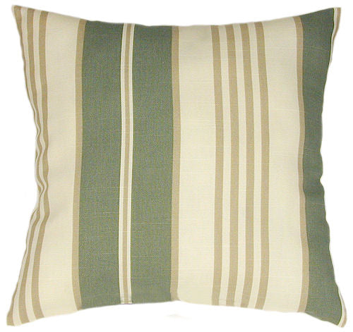 Bottleglass Stripe Indoor Striped Pillow