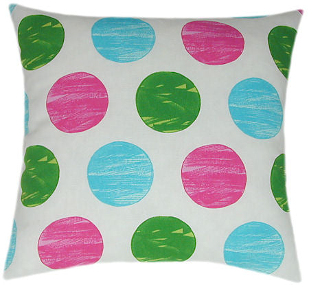 Circle Bright Print Pattern Indoor Pillow