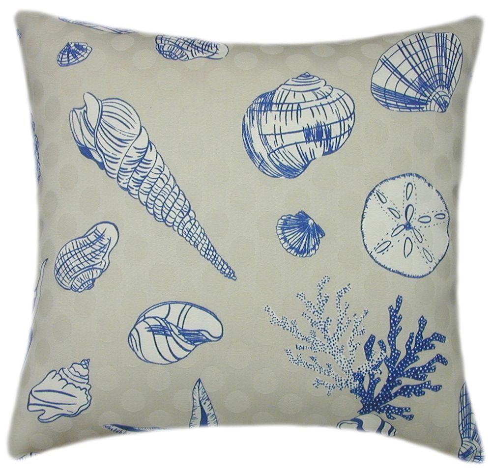 Cove Navy Pattern Indoor Pillow