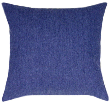 Denim Blue Solid Color Indoor Pillow