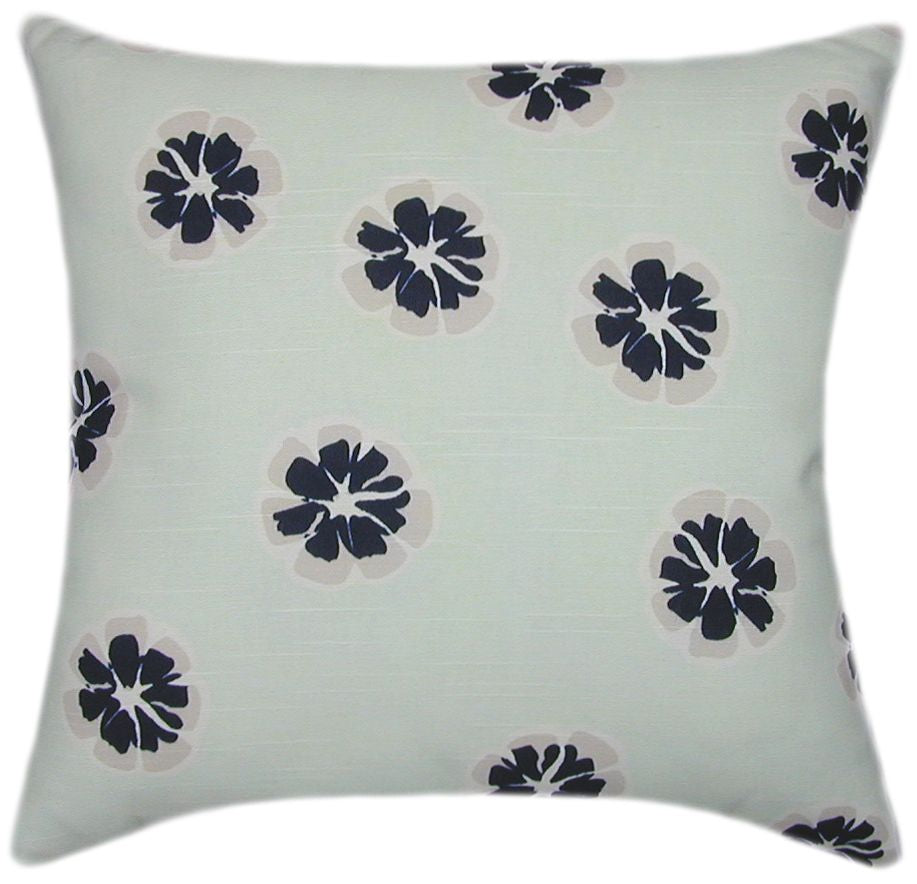 Emila Mint Indoor Floral Decorative Pillow