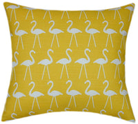Flamingo Yellow Print Pattern Indoor Pillow