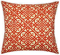 Lace it up Scarlet Pattern Indoor Pillow