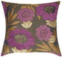 Plum Garden Indoor Floral Decorative Pillow