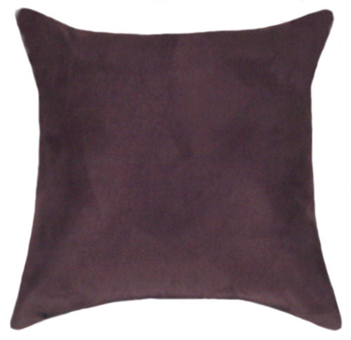 Plum Suede Solid Color Indoor Pillow