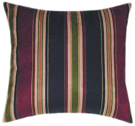 Regal Stripe Ebony Indoor Striped Pillow