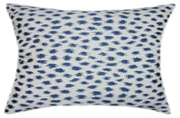 Sunbrella® Agra Indigo Indoor/Outdoor Geometric Pillow