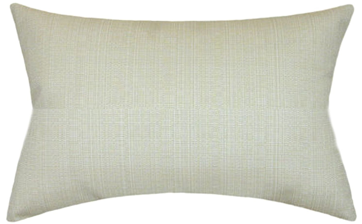 Sunbrella® Linen Antique Beige Indoor/Outdoor Textured Solid Color Pillow