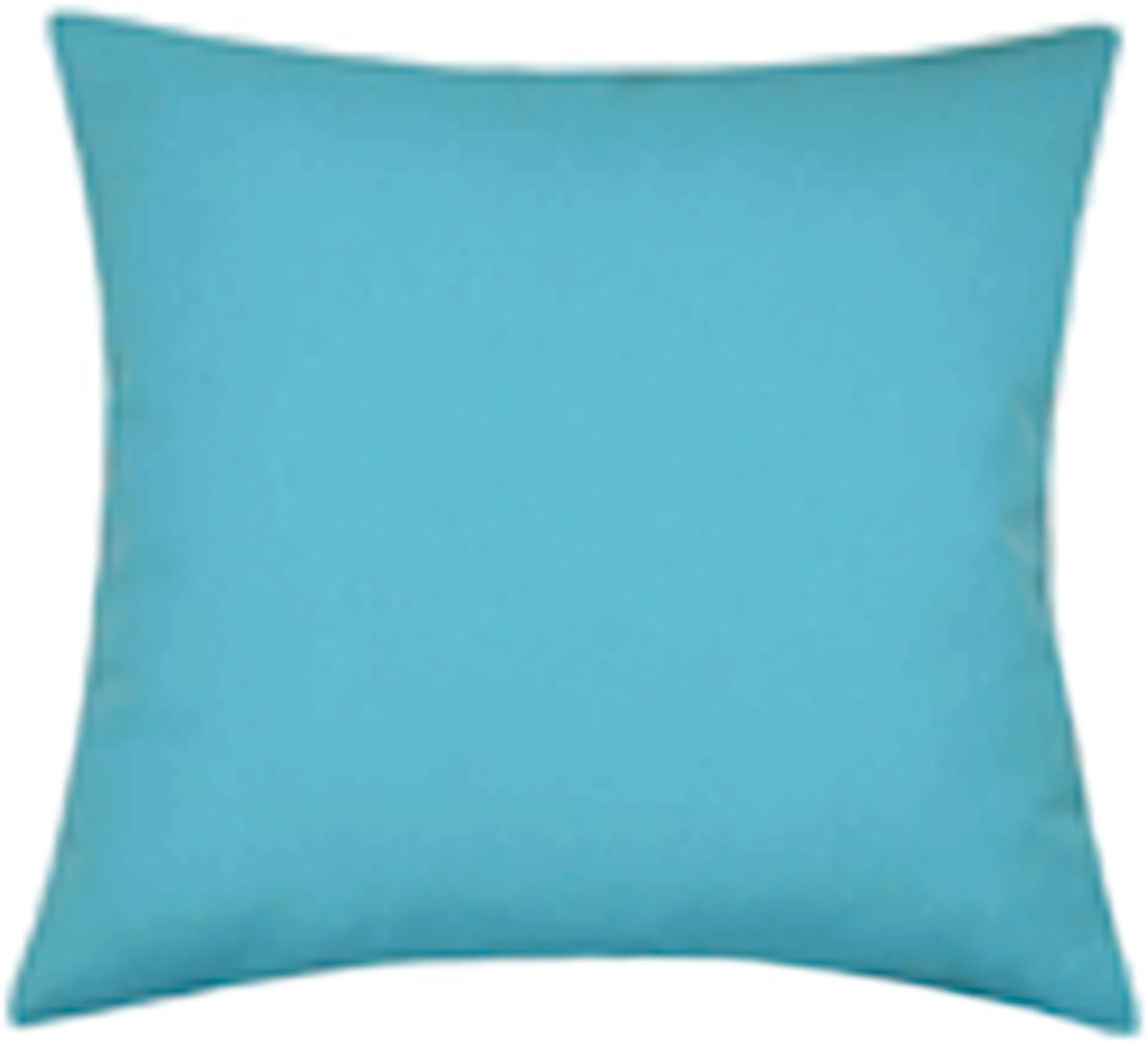 Sunbrella® Canvas Aruba Blue Indoor/Outdoor Solid Color Pillow