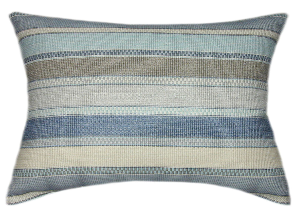 Sunbrella® Ascend Spa Indoor/Outdoor Striped Pillow
