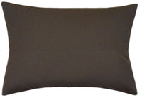 Sunbrella® Canvas Bay Brown Indoor/Outdoor Solid Color Pillow