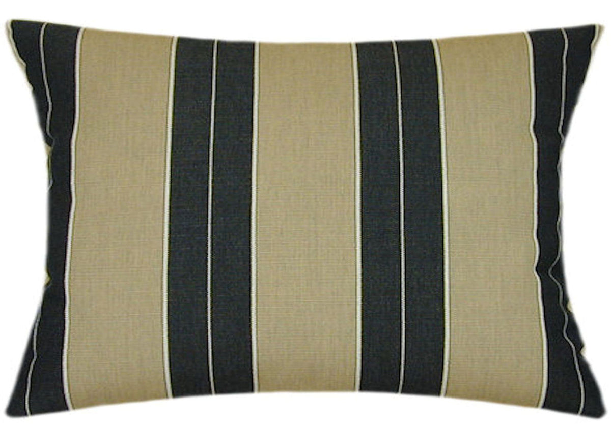 Sunbrella® Berenson Tuxedo Indoor/Outdoor Striped Pillow