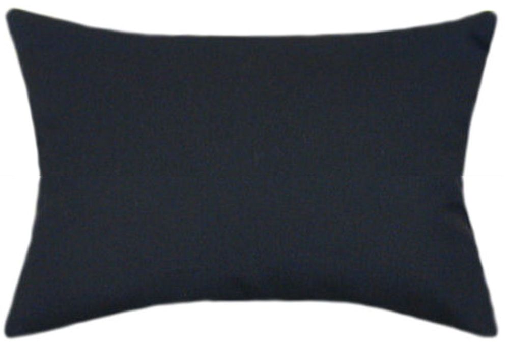 Sunbrella® Canvas Black Indoor/Outdoor Solid Color Pillow