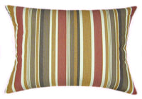 Sunbrella® Brannon Redwood Indoor/Outdoor Striped Pillow