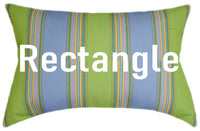 Sunbrella® Bravada Limelite Indoor/Outdoor Striped Pillow