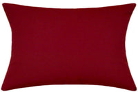 Sunbrella® Canvas Burgundy Indoor/Outdoor Solid Color Pillow