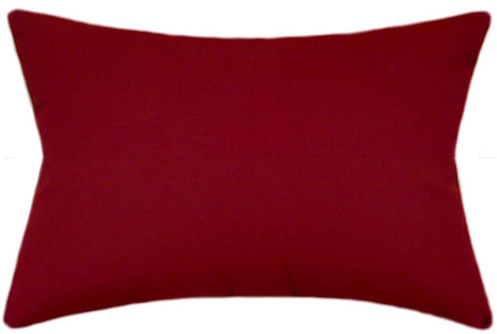Sunbrella® Canvas Burgundy Indoor/Outdoor Solid Color Pillow