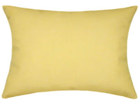 Sunbrella® Canvas Buttercup Indoor/Outdoor Solid Color Pillow