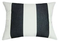 Sunbrella® Cabana Classic Black & White II Indoor/Outdoor Striped Pillow
