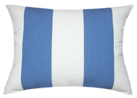 Sunbrella® Cabana Regatta Royal Blue & White II Indoor/Outdoor Striped Pillow