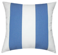 Sunbrella® Cabana Regatta Royal Blue & White II Indoor/Outdoor Striped Pillow