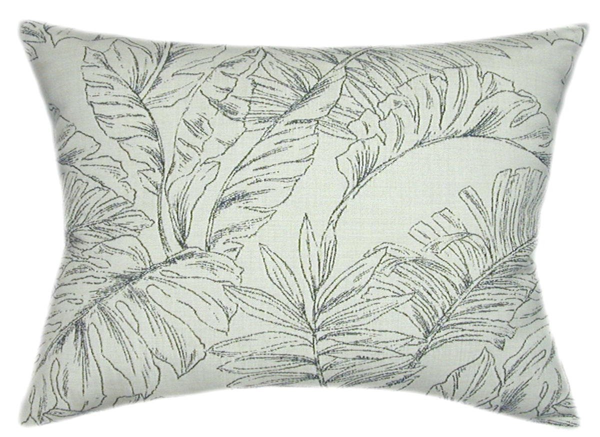 Sunbrella® Calm Laurel Indoor/Outdoor Floral Pillow