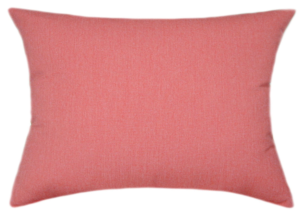 Sunbrella® Canvas Persimmon Indoor/Outdoor Solid Color Pillow