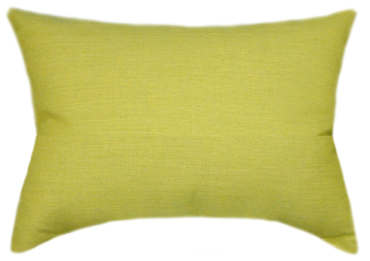 Sunbrella® Cast Citrus Indoor/Outdoor Solid Color Pillow