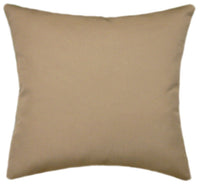 Sunbrella® Canvas Cocoa Indoor/Outdoor Solid Color Pillow