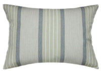 Sunbrella® Cove Pebble Indoor/Outdoor Striped Pillow