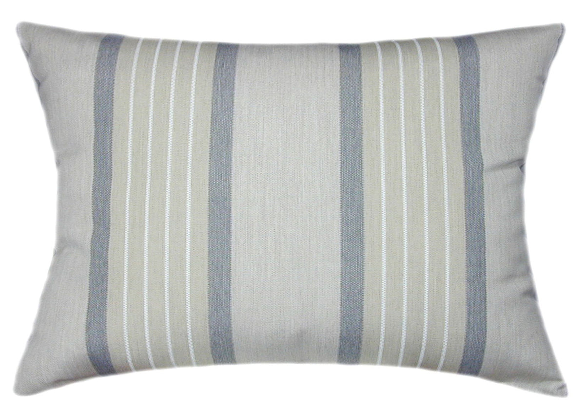 Sunbrella® Cove Pebble II Indoor/Outdoor Striped Pillow