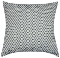 Sunbrella® Detail Navy Indoor/Outdoor Geometric Pillow