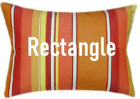 Sunbrella® Dolce Mango Indoor/Outdoor Striped Pillow