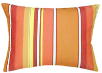 Sunbrella® Dolce Mango Indoor/Outdoor Striped Pillow