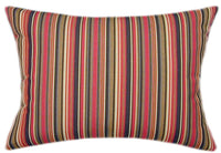 Sunbrella® Dorsett Cherry Indoor/Outdoor Striped Pillow