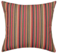 Sunbrella® Dorsett Cherry Indoor/Outdoor Striped Pillow