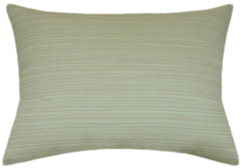 Sunbrella® Dupione Aloe Indoor/Outdoor Textured Solid Color Pillow