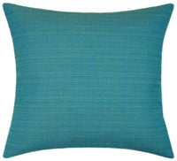 Sunbrella® Dupione Deep Sea Indoor/Outdoor Textured Solid Color Pillow
