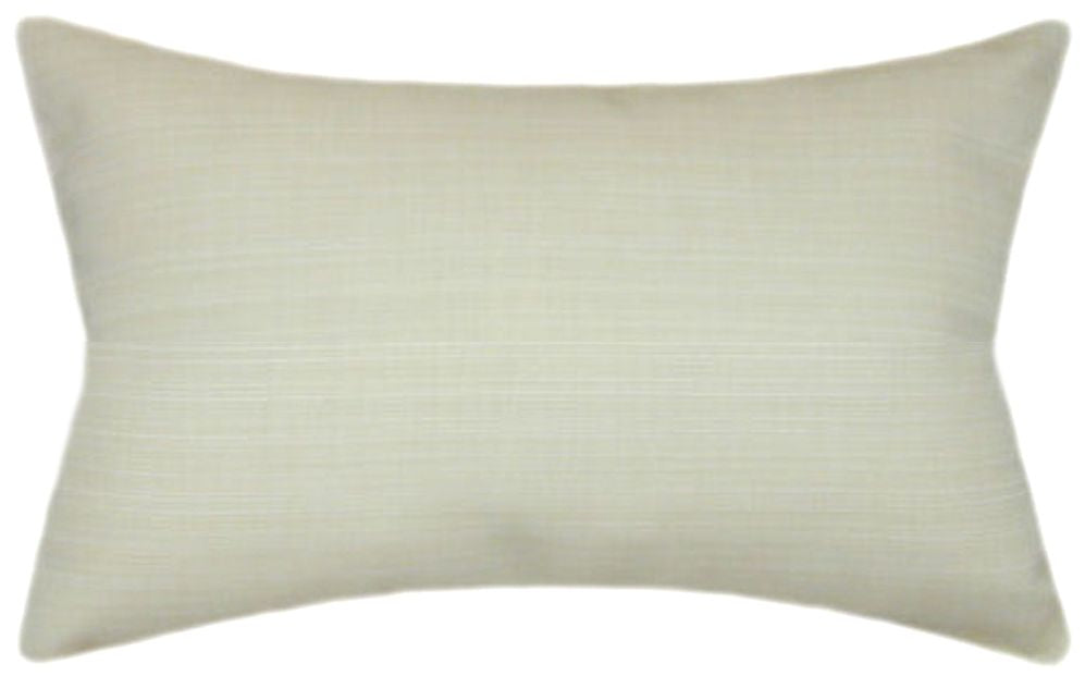 Sunbrella® Dupione Pearl Indoor/Outdoor Textured Solid Color Pillow