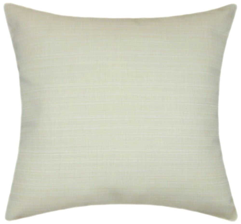 Sunbrella® Dupione Pearl Indoor/Outdoor Textured Solid Color Pillow