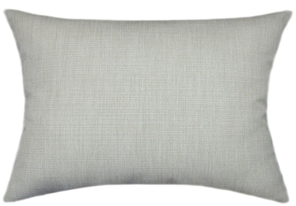 Sunbrella® Echo Ash Indoor/Outdoor Textured Solid Color Pillow