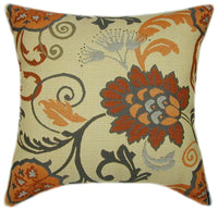 Sunbrella® Elegance Marble Indoor/Outdoor Floral Pillow