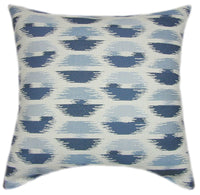 Sunbrella® Escape Denim Indoor/Outdoor Geometric Pillow