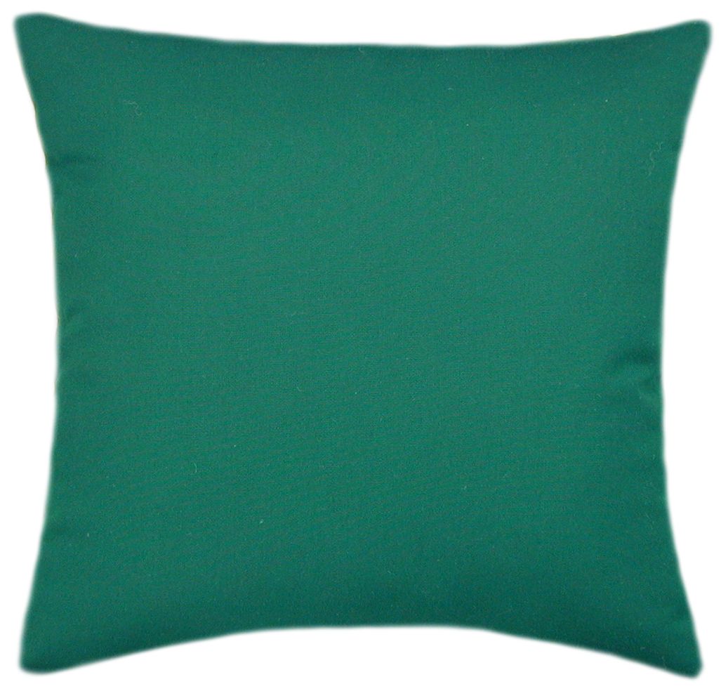 Sunbrella® Canvas Forest Green Indoor/Outdoor Solid Color Pillow