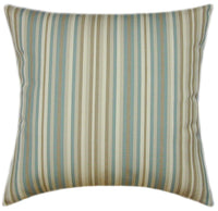 Sunbrella® Gavin Mist Indoor/Outdoor Striped Pillow