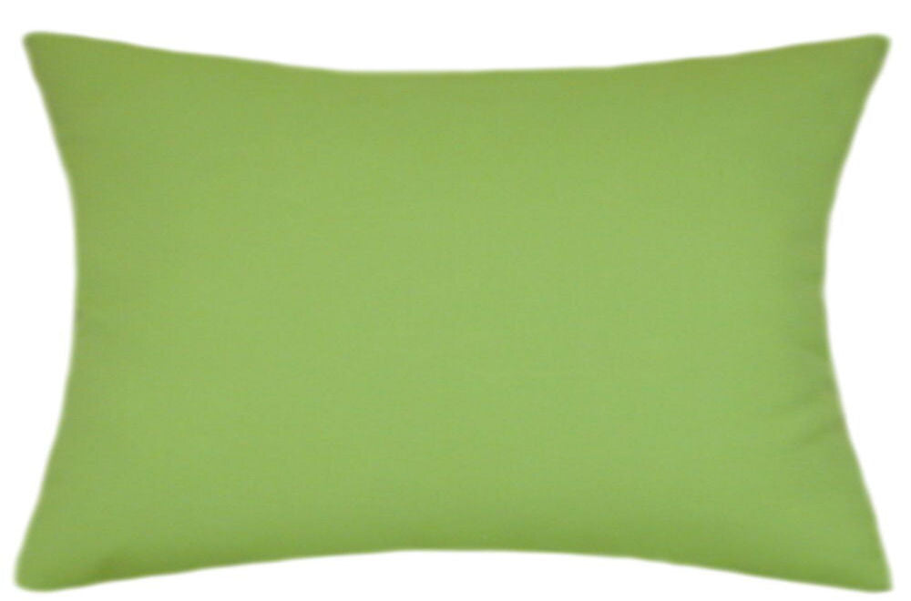 Sunbrella® Canvas Gingko Green Indoor/Outdoor Solid Color Pillow