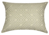 Sunbrella® Integrated Pewter Indoor/Outdoor Geometric Pillow