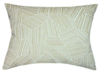 Sunbrella® Leaf Structure Sand Indoor/Outdoor Geometric Pillow