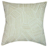Sunbrella® Leaf Structure Sand Indoor/Outdoor Geometric Pillow